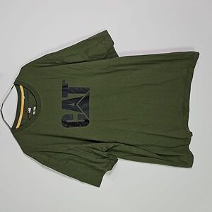 CAT XXL olive green short sleeve shirt
